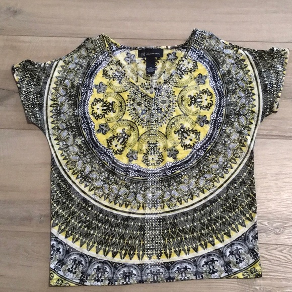 INC International Concepts open shoulder top Size XS - Picture 1 of 6